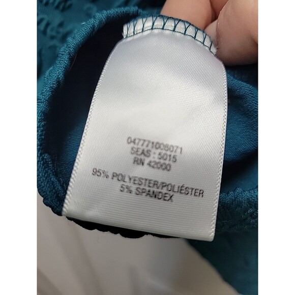 Jacqueline Smith Womens Plus Size 3X Top Green Jacquard Stretchy - NEW with Tag - Picture 4 of 6